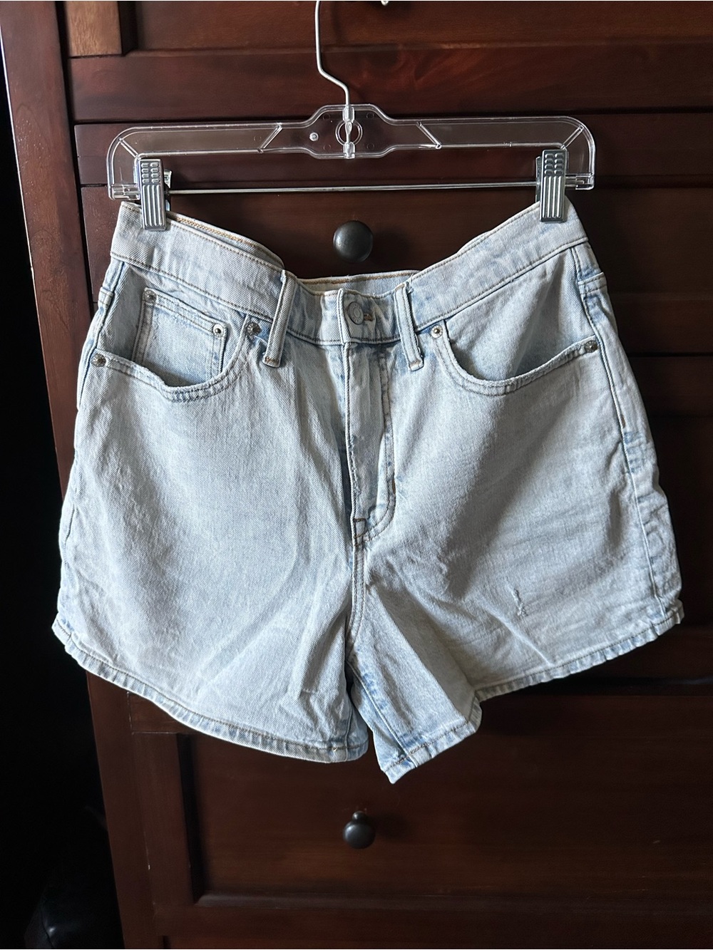 J. Crew Light Blue High-Rise Denim Shorts